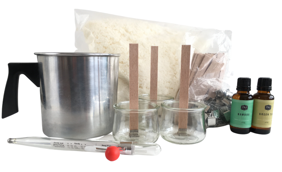 Soy Candle-Making Kit with Jelly Jars